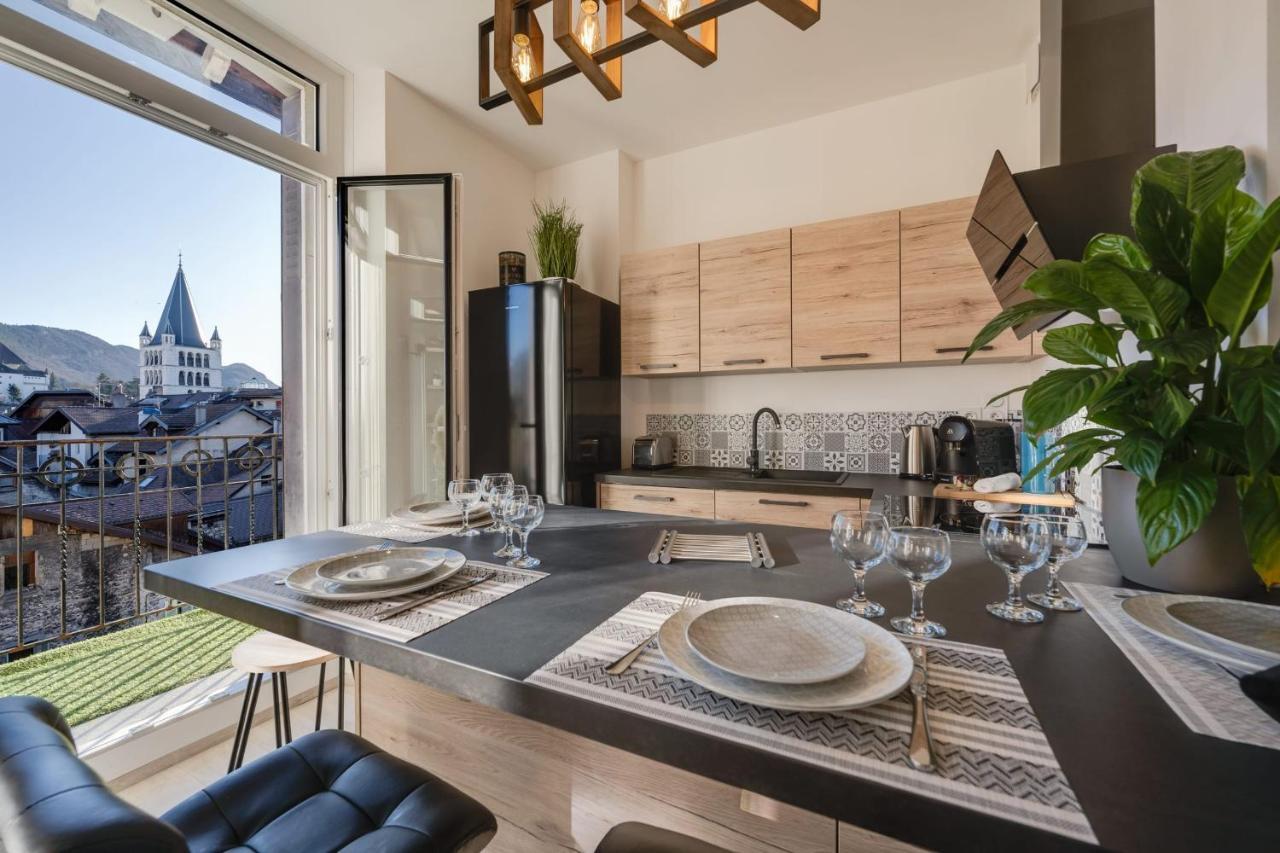Le Balcon Annecien 4 - Rooftop View For 2-4 People アヌシー エクステリア 写真